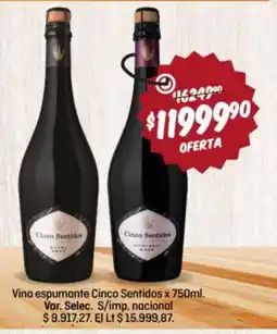 El Nene Cinco Sentidos vino espumante oferta