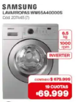 Naldo Lombardi Samsung lavarropas oferta