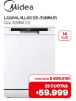 Naldo Lombardi Midea lavavajillas de-314mar1 oferta