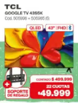 Naldo Lombardi Tcl google tv 4355k oferta