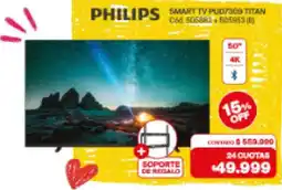 Naldo Lombardi Philips smart tv pud7309 titan oferta