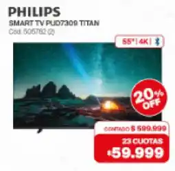 Naldo Lombardi Philips smart tv pud7309 titan oferta