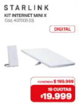 Naldo Lombardi Starlink kit internet mini x oferta