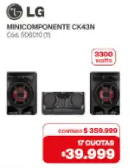 Naldo Lombardi Lg minicomponente ck43n oferta