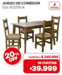 Naldo Lombardi Juego de comedor oferta