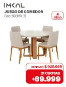 Naldo Lombardi Imcal juego de comedor oferta