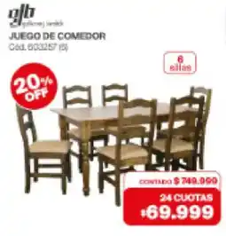 Naldo Lombardi Gfb juego de comedor oferta
