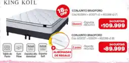 Naldo Lombardi King Koil conjunto bradford oferta
