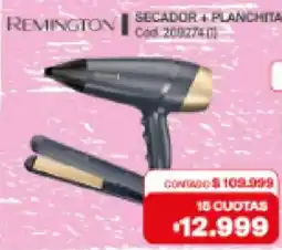 Naldo Lombardi Remington secador + planchita oferta