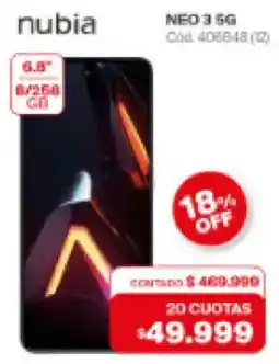 Naldo Lombardi nubia neo 3 5g oferta