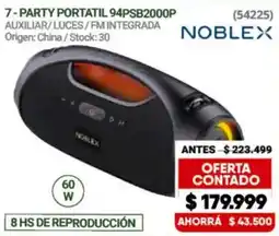 Hendel Noblex party portatil 94psb2000p oferta