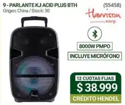 Hendel Harrison parlante kj acid plus bth oferta