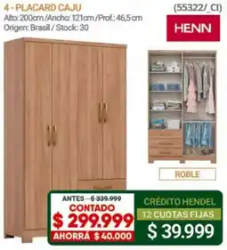 Hendel Henn placard caju oferta