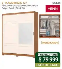 Hendel Henn placard d239-127 oferta