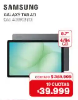 Naldo Lombardi Samsung galaxy tab a11 oferta