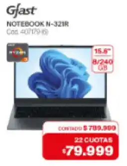 Naldo Lombardi Gfast notebook n-321r oferta