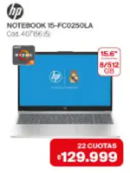 Naldo Lombardi Hp notebook 15-fc0250la oferta