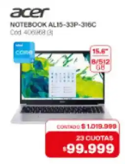 Naldo Lombardi Acer notebook al15-33p-316c oferta