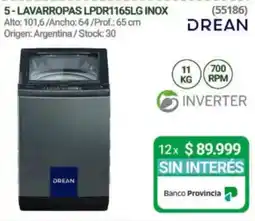 Hendel Drean lavarropas lpdr1165lg inox oferta