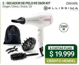 Hendel Bellissima secador de pelo k9 2600 kit oferta