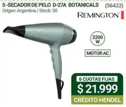 Hendel Remington secador de pelo d-27a botanicals oferta
