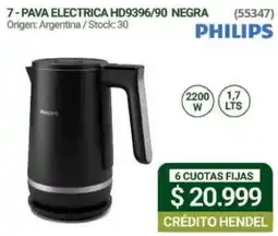 Hendel Philips pava electrica hd9396/90 negra oferta