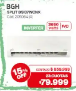 Naldo Lombardi Bgh split bsi37wcnx oferta