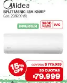 Naldo Lombardi Midea split msnic-12h-kn81f oferta