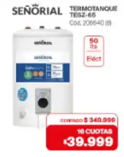 Naldo Lombardi Señorial termotanque tes2-65 oferta