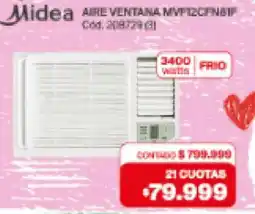 Naldo Lombardi Midea aire ventana mvf12cfnb1f oferta