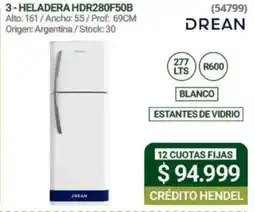 Hendel Drean heladera oferta