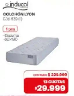 Naldo Lombardi Inducol colchón lyon oferta