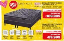 Naldo Lombardi King koil conjunto extended life advance xl oferta