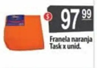 Autoservicio Capo Task Franela naranja x unid. oferta