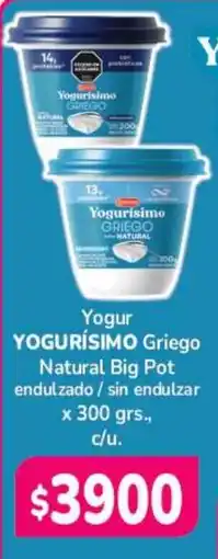 Beltrán Supermercados Yogurísimo yogur griego natural big pot oferta