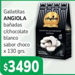 Beltrán Supermercados Angiola galletitas bañadas c/chocolate blanco sabor choco oferta