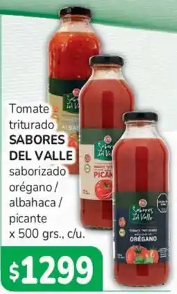 Beltrán Supermercados Sabores del valle tomate triturado saborizado orégano / albahaca / picante oferta