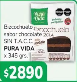 Beltrán Supermercados Pura vida bizcochuelo sabor chocolate oferta
