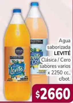 Beltrán Supermercados Levite agua saborizada clásica cero sabores varios oferta
