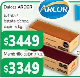 Beltrán Supermercados Arcor dulces batata batata c/choc oferta