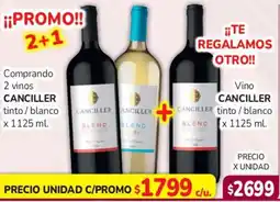 Beltrán Supermercados Canciller vino tinto / blanco oferta