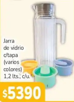 Beltrán Supermercados Jarra de vidrio c/tapa oferta