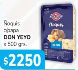 Beltrán Supermercados Don yeyo ñoquis c/papa oferta