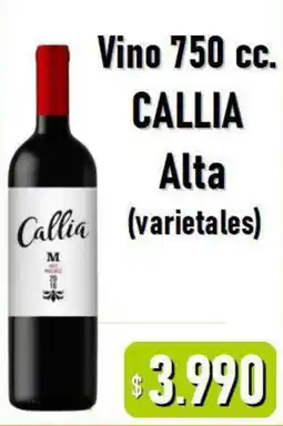 Beltrán Supermercados Callia vino alta (varietales) oferta
