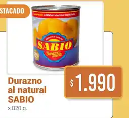 Beltrán Supermercados Sabio durazno al natural oferta