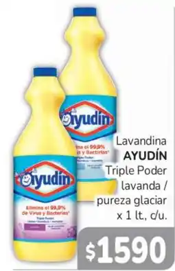 Beltrán Supermercados Ayudín lavandina triple poder lavanda / pureza glacial oferta