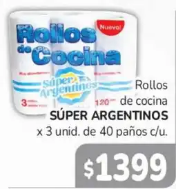 Beltrán Supermercados Súper argentinos rollos de cocina oferta