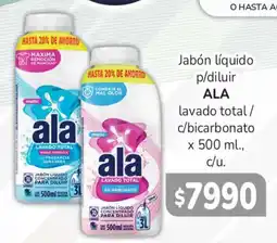 Beltrán Supermercados Ala jabón líquido p/diluir lavado total / c/bicarbonato oferta