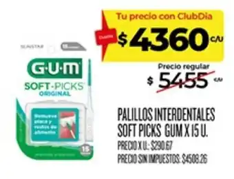 Gum palillos interdentales soft picks