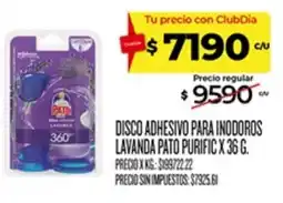 Supermercados DIA Pato disco adhesivo para inodoros lavanda oferta